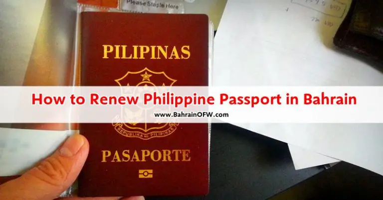 how to renew ph passport manama