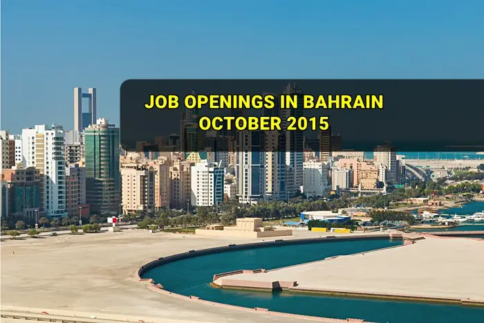 bahrain jobs october 2015