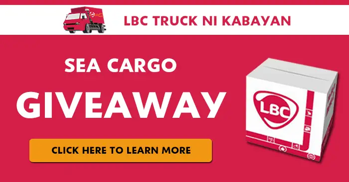LBC truck ni kabayan giveaway